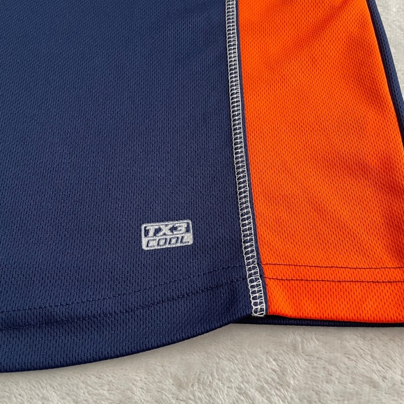 MLB Genuine Merchandise Mens TX3 Cool Detroit Tigers T-Shirt Sz XL Blue Orange - Picture 3 of 10